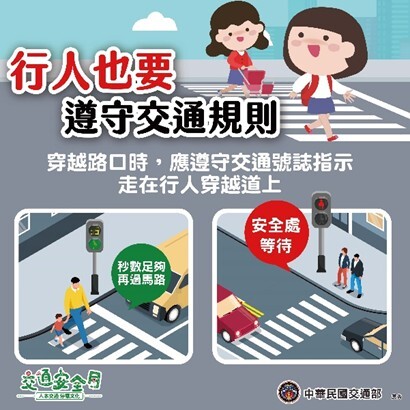 行人也要遵守交通安全